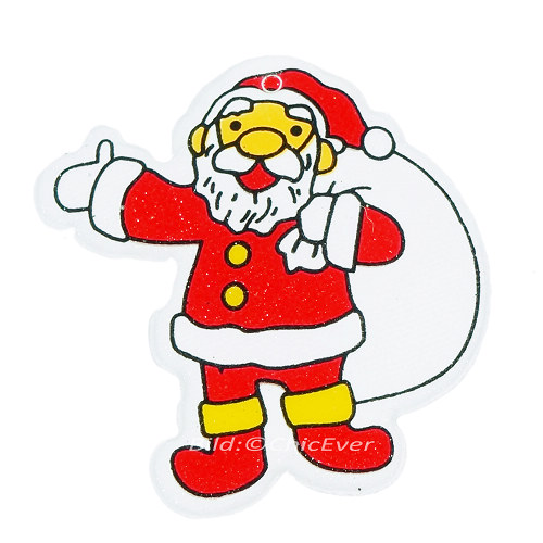 6x Anstecknadeln Broschen Nikolaus Weihnachtsmann Weihnachten rot weiss 4179